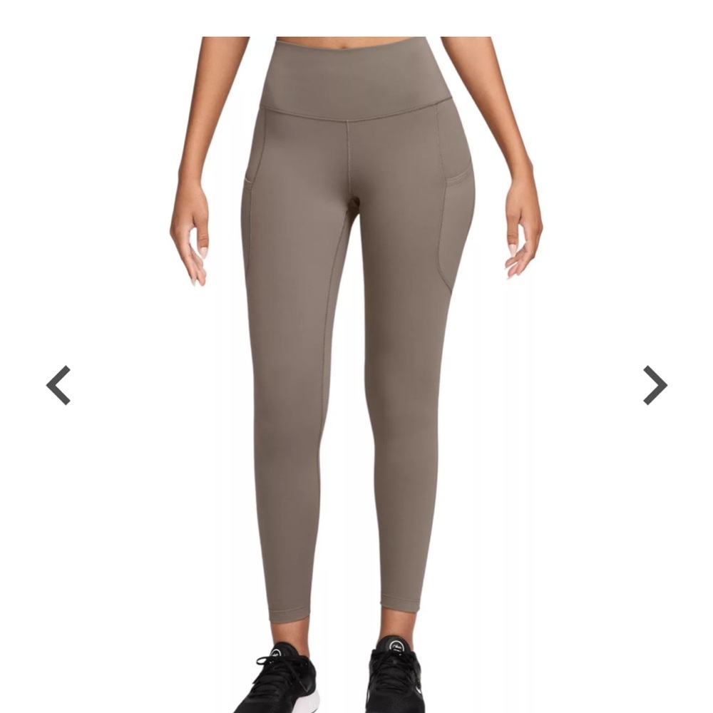 NWT Nike Women's One High-Waisted 7/8 Leggings with Pockets - Picture 4 of 5